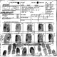 Copies of Roger Ailes fingerprints taken by the US Secret Service in August 1969.